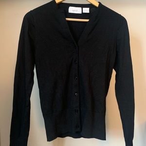 Black cardigan